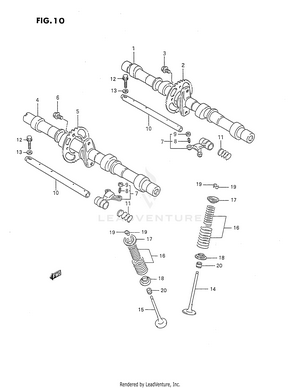 Cam Shaft - Valve Schematic