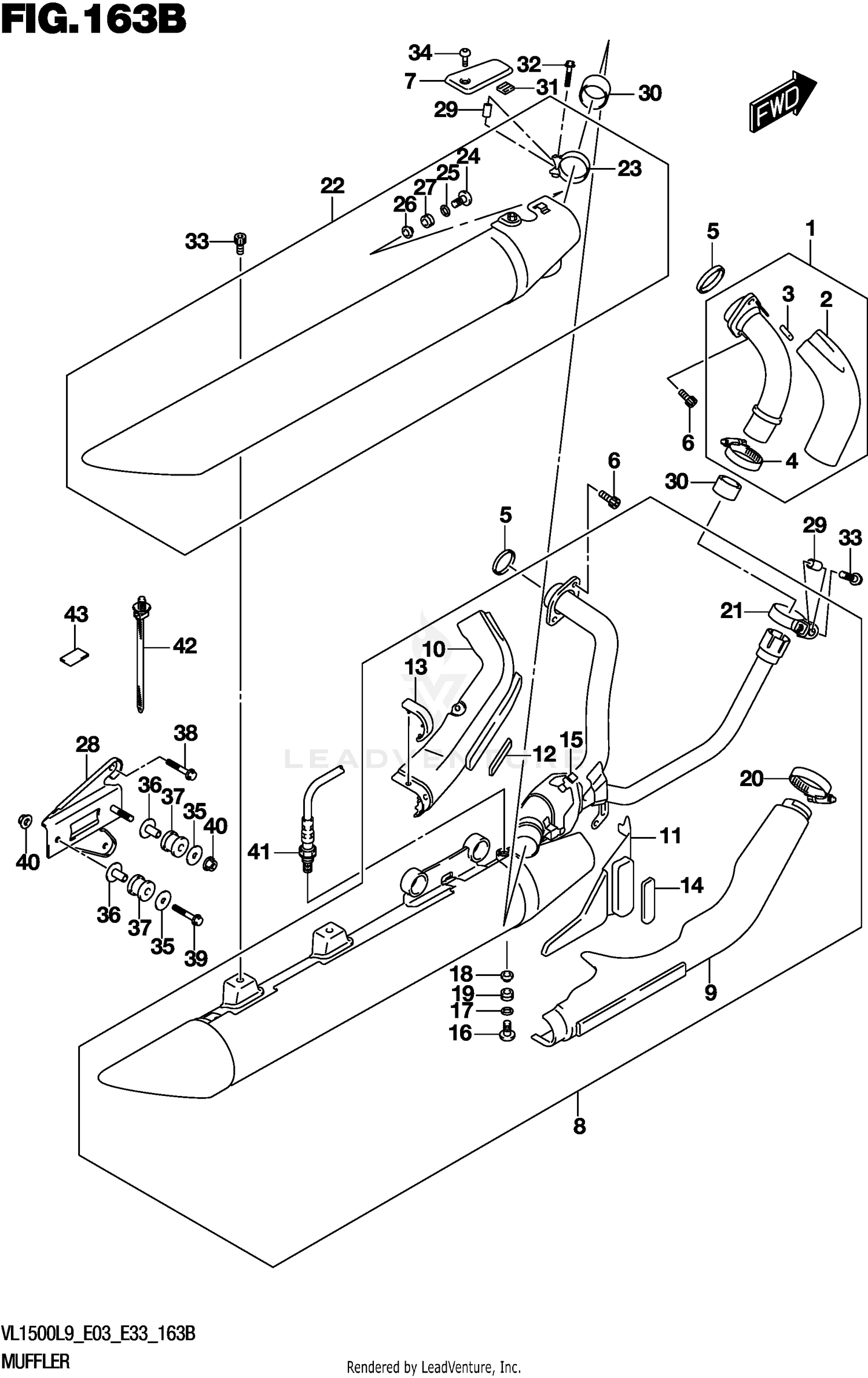 MUFFLER (VL1500BL9 E33)