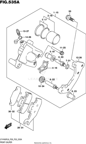 Front Caliper Schematic