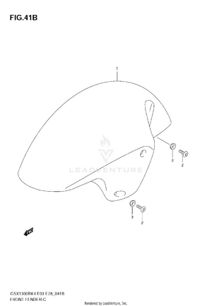 Front Fender (gsx1300rzk7) Schematic