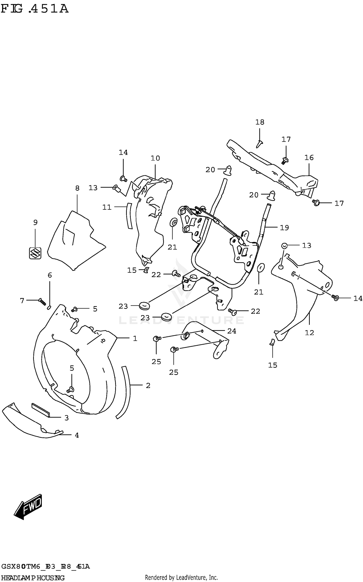 HEADLAMP HOUSING
