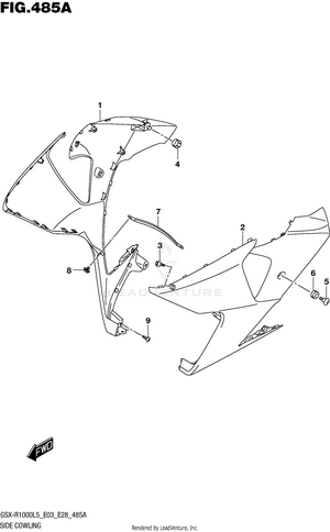 Side Cowling Schematic