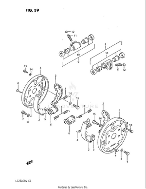 Front Wheel Brake Schematic