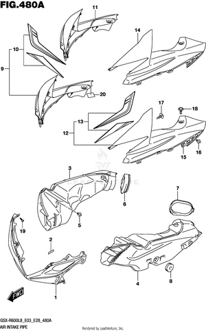 Air Intake Pipe Schematic