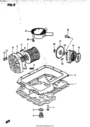 Oil Pump - Oil Filter Schematic