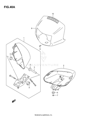 Headlamp Housing (model K7) Schematic