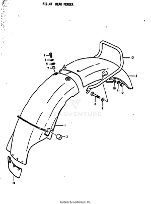 Rear Fender Schematic
