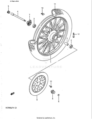 Front Wheel (vs700glefh/gleph) Schematic