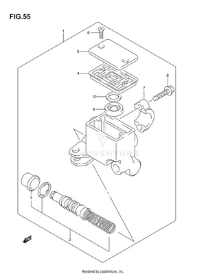 Front Master Cylinder Schematic