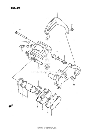 Rear Calipers (model K) Schematic