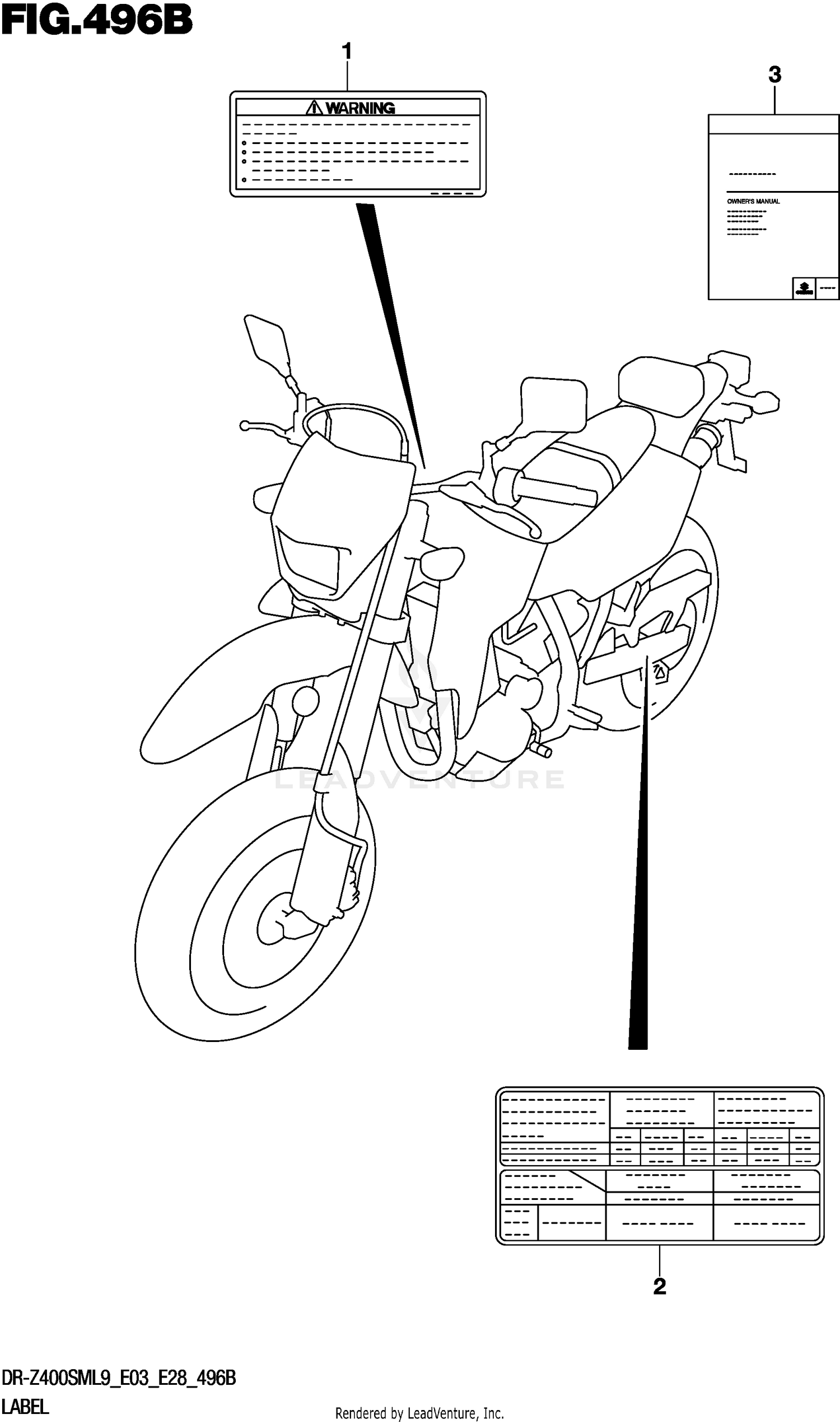 LABEL (DR-Z400SML9 E28)