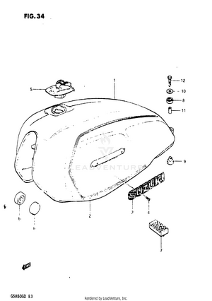 Fuel Tank (model Z) Schematic