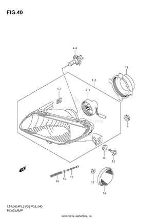 Headlamp (lt-a500xpzl2 E28) Schematic