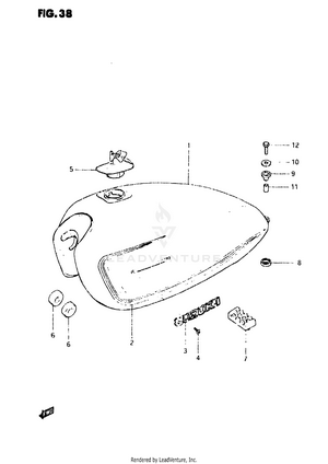 Fuel Tank (model X) Schematic