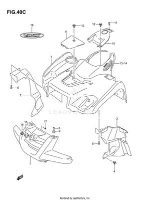 Front Fender (model K7) Schematic