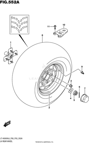 Lh Rear Wheel Schematic