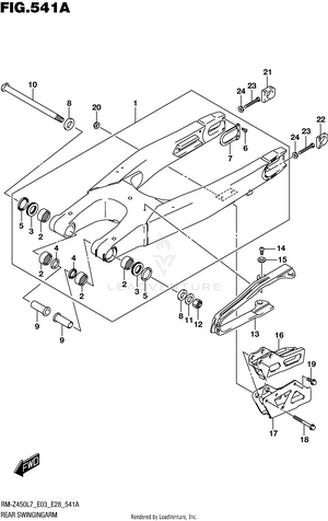 Rear Swingingarm Schematic