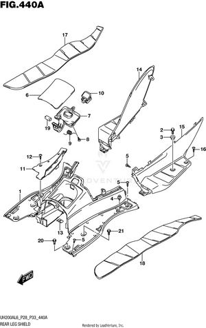 Rear Leg Shield Schematic