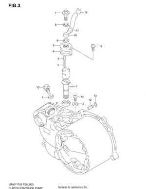 Clutch Cover/oil Pump Schematic