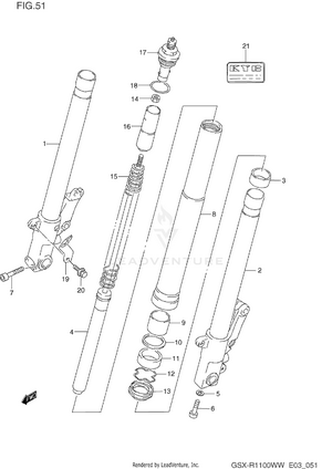 Front Damper (model P/r) Schematic