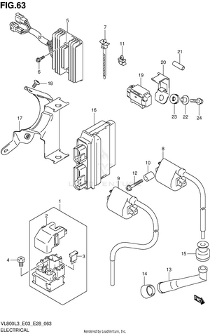 Electrical (vl800cl3 E03) Schematic