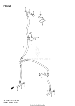 Front Brake Hose Schematic