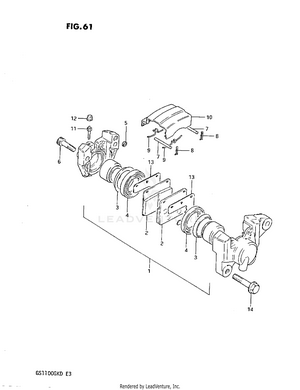Rear Calipers Schematic