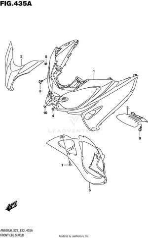 Front Leg Shield Schematic