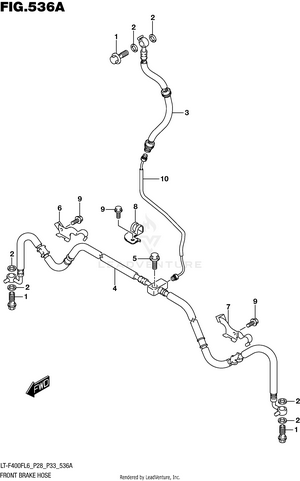 Front Brake Hose Schematic