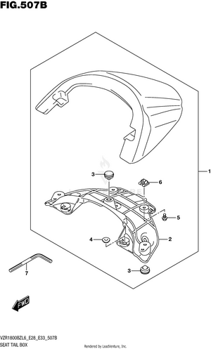 Seat Tail Box (for Pgz)  (vzr1800bzl6 E28) Schematic