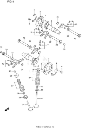 Camshaft - Valve Schematic