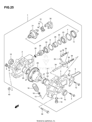 Final Bevel Gear (front)(model K3/k4,%f.no.5saak46a3x102000) Schematic