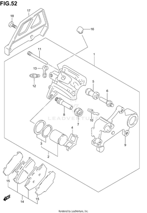Rear Caliper Schematic