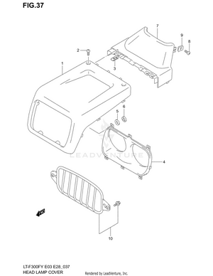 Headlamp Cover Schematic