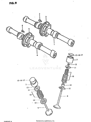 Cam Shaft - Valve Schematic