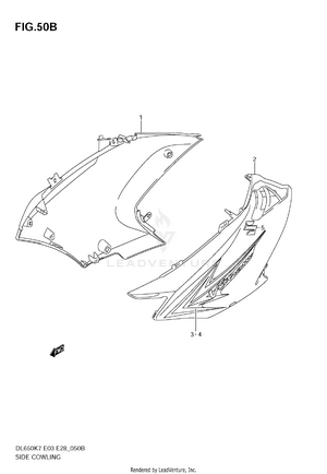 Side Cowling (model K9) Schematic