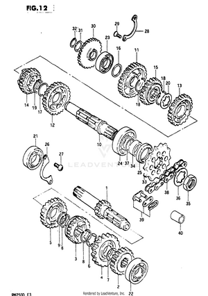 Transmission (model D) Schematic
