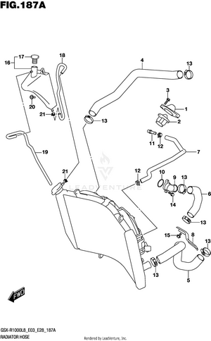 Radiator Hose Schematic