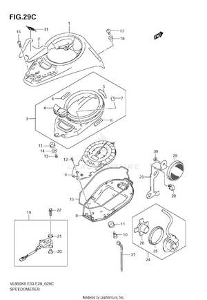 Speedometer (vl800ck7/ck8) Schematic