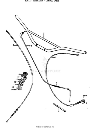 Handlebar - Control Cable Schematic
