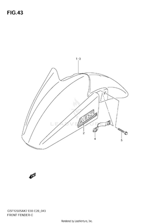 Front Fender Schematic