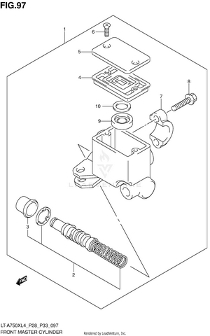 Front Master Cylinder Schematic