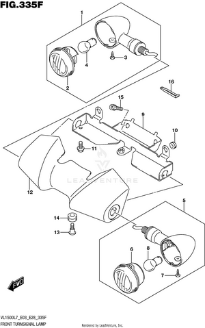 Front Turnsignal Lamp (vl1500tl7 E28) Schematic
