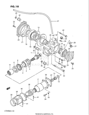 Propeller Shaft - Final Drive Gear Schematic