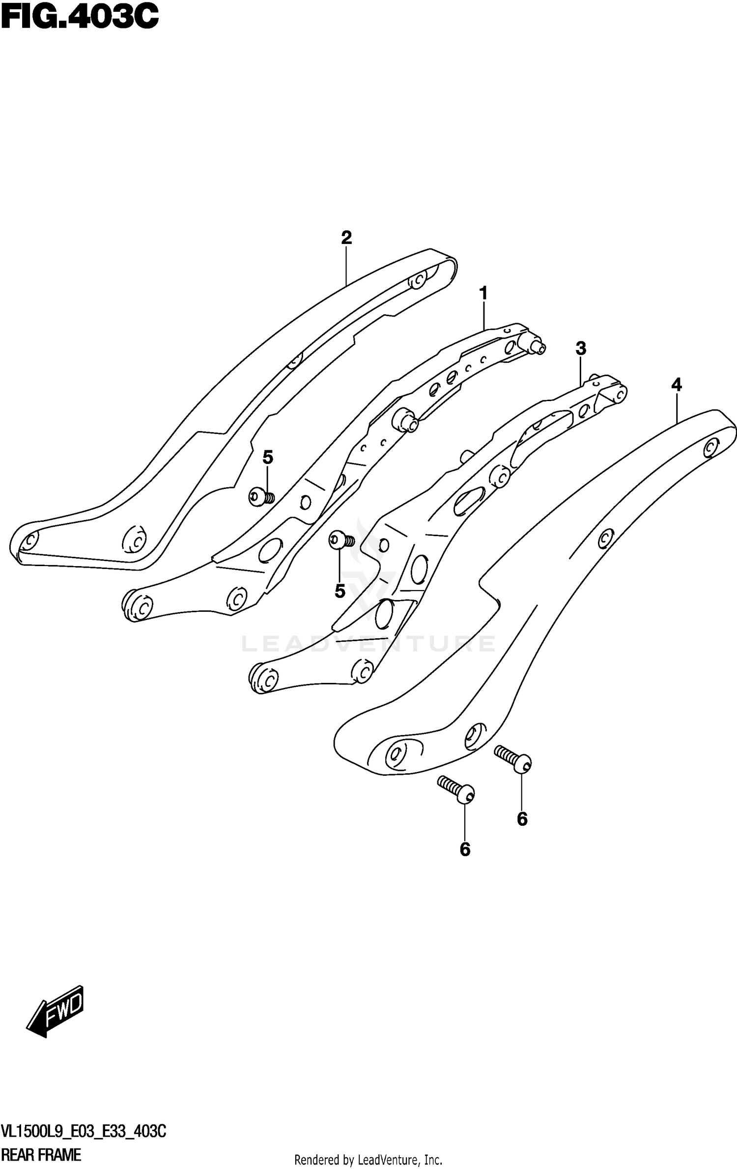 REAR FRAME (VL1500TL9 E03)