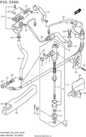 Rear Master Cylinder Schematic