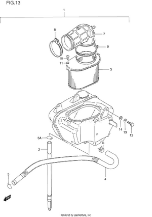 Air Cleaner (rear) Schematic