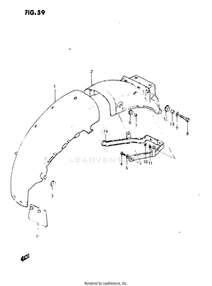 Rear Fender Schematic