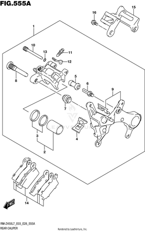 Rear Caliper Schematic
