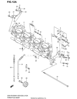 Throttle Body (model K2) Schematic